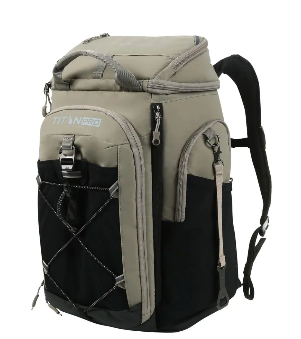 Titan PRO 26-Can Backpack Cooler with Ice Walls