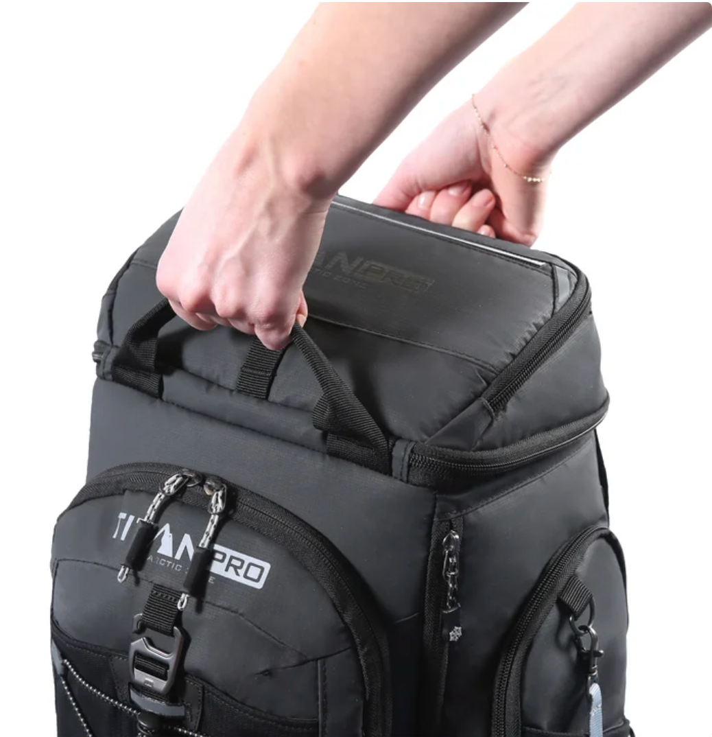 Titan PRO 26-Can Backpack Cooler with Ice Walls
