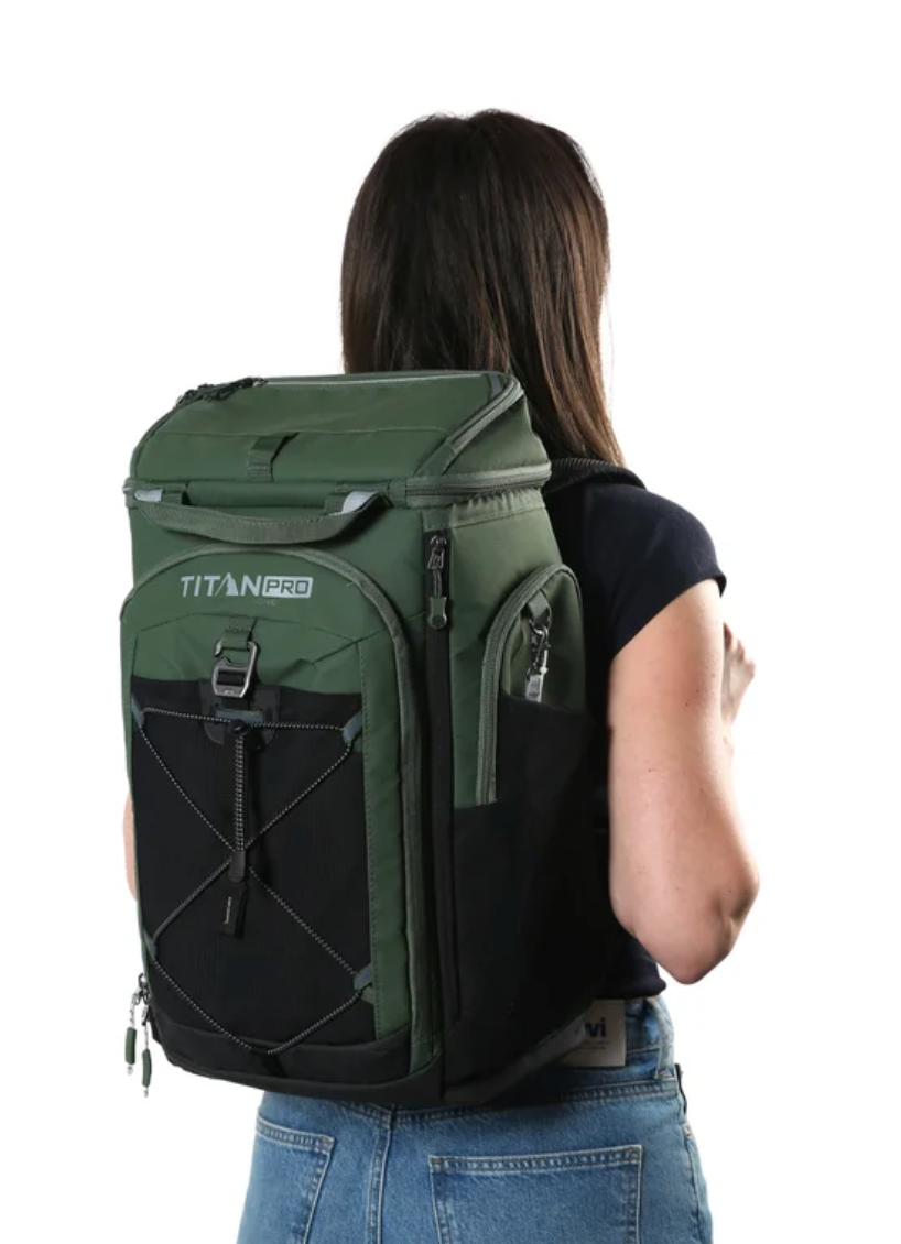 Titan PRO 26-Can Backpack Cooler with Ice Walls