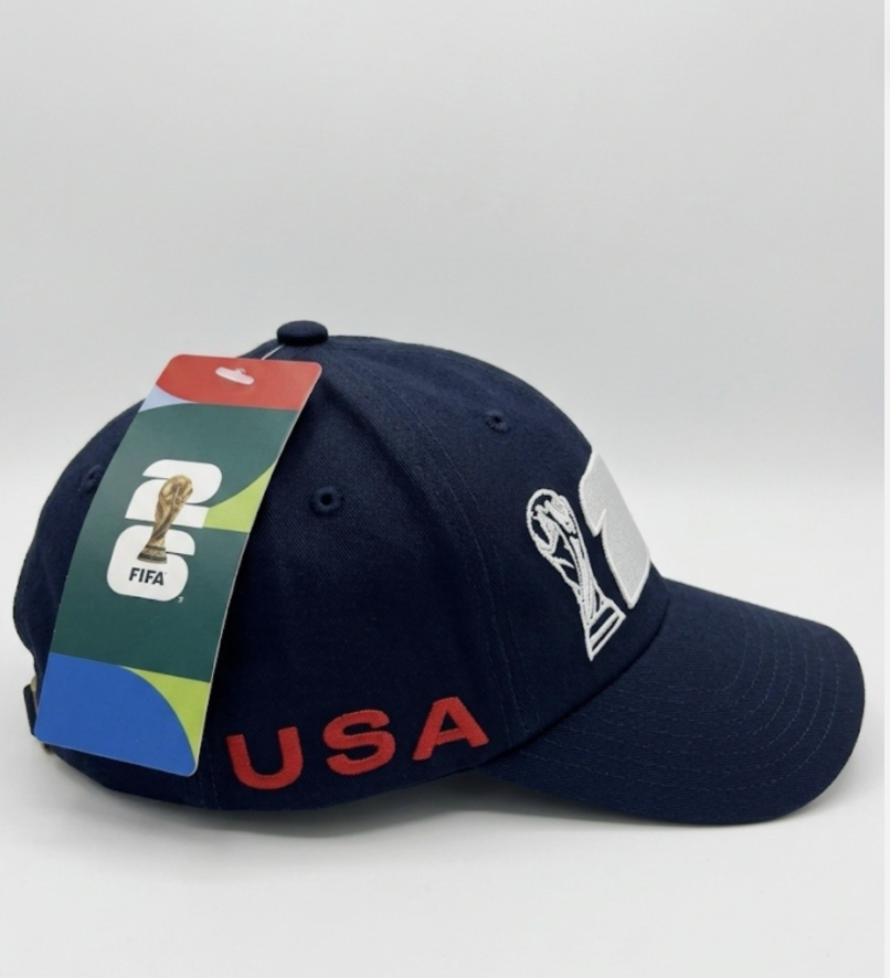 Official FIFA World Cup 2026 USA Hat Navy Blue Adjustable Cap