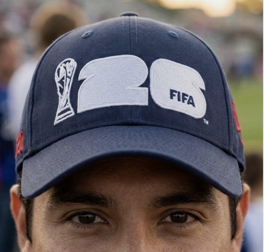 Official FIFA World Cup 2026 USA Hat Navy Blue Adjustable Cap