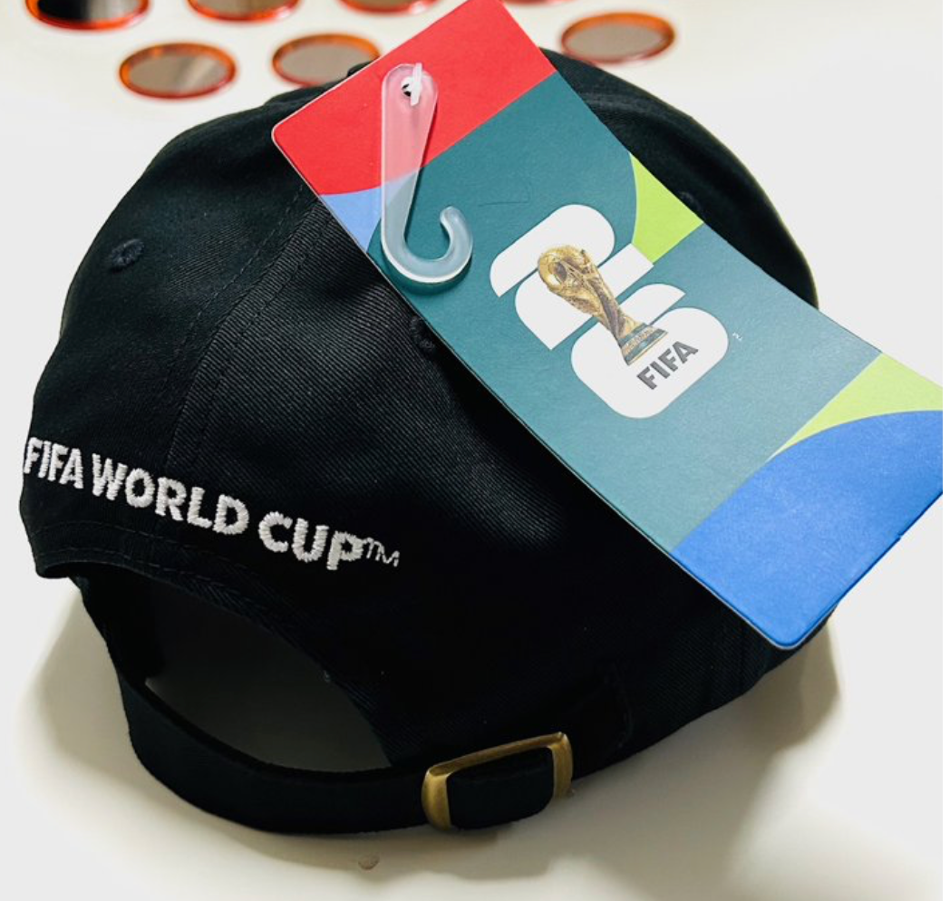 FIFA World Cup 2026 Official Licensed Black Cap Hat CAN MEX USA Adjustable