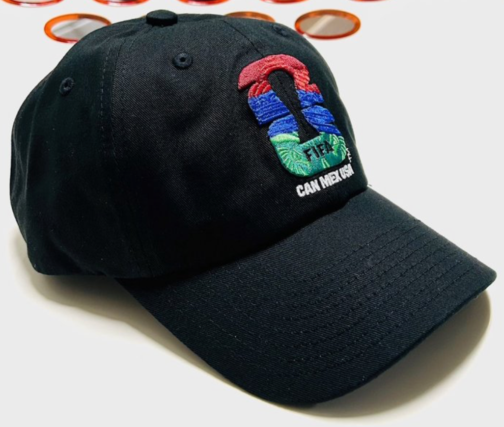 FIFA World Cup 2026 Official Licensed Black Cap Hat CAN MEX USA Adjustable