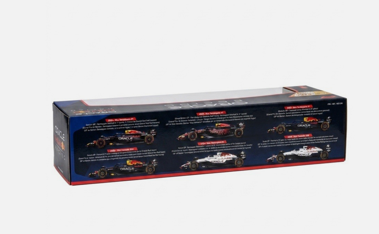 Bburago 1:43 Red Bull Racing Set 6 Cars Max Verstappen Sergio Perez Special Edition