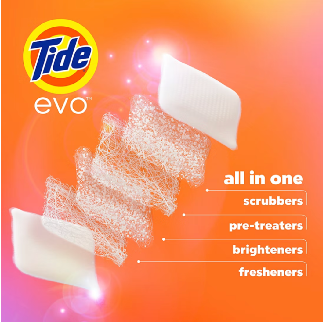 Tide Evo Laundry Detergent Tiles - Original Scent, 66 ct.
