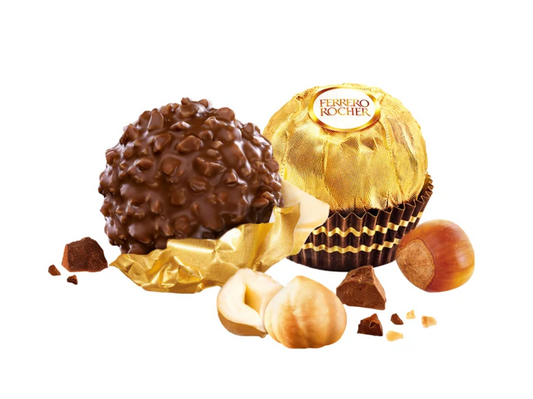 Ferrero Rocher Fine Hazelnut Milk Chocolate 48 Count Premium Chocolate & Hazelnut Gift Box