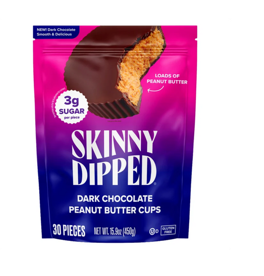 Skinny Dipped Cups, Dark Chocolate Peanut Butter, 30-count