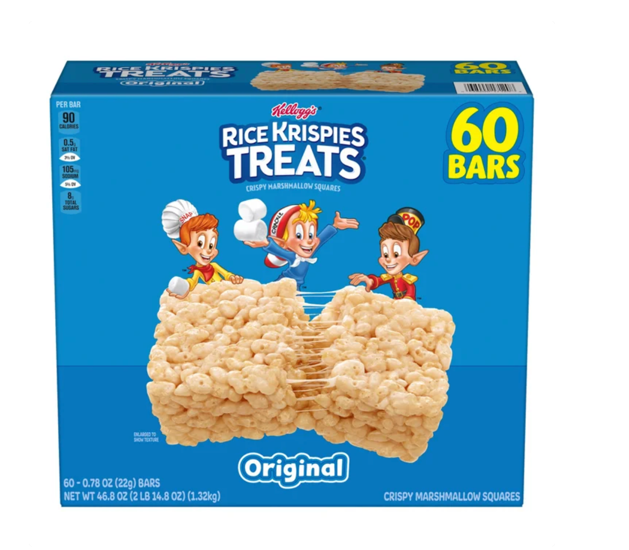 Kellogg's Rice Krispies Treats, 0.78 oz, 60-count