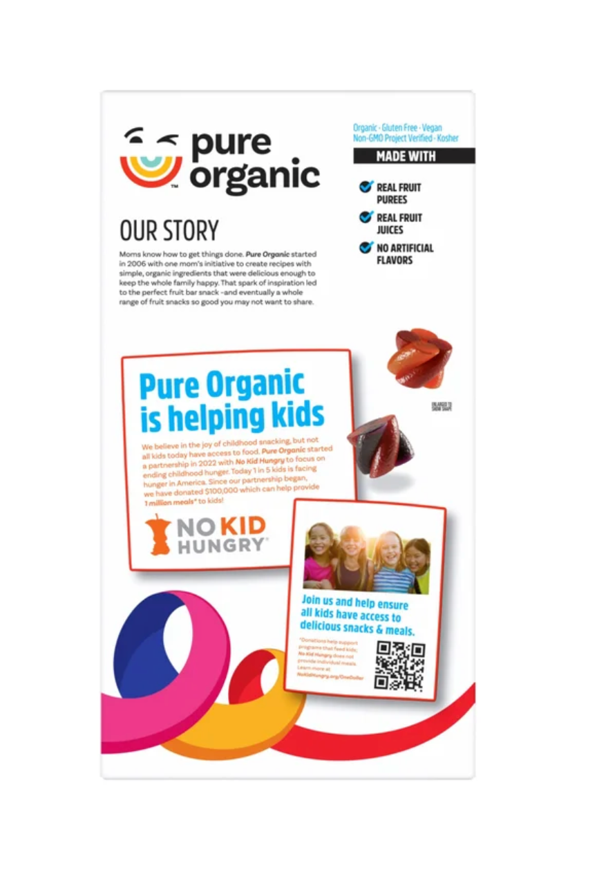 Pure Organic Twisted Fruit Bites, Variety Pack, 0.7 oz, 24-count