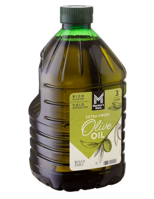 Member's Mark Extra Virgin Olive Oil Cold Extracted 3 Liter 101 Fl Oz Jug