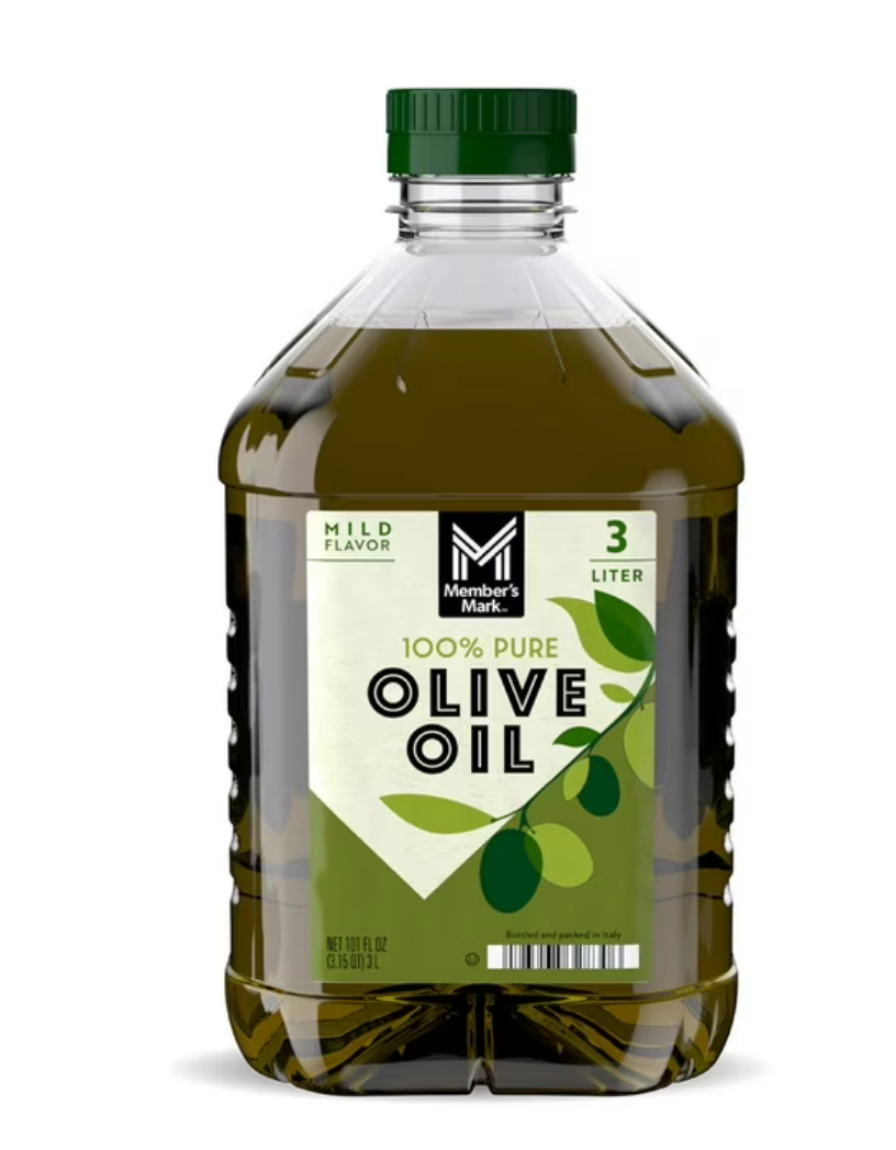 Member's Mark 100% Pure Olive Oil Mild Flavor 3 Liter 101 Fl Oz Jug