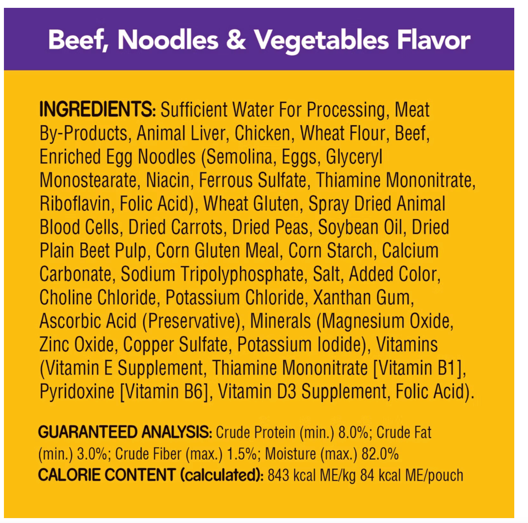Pedigree Pouch Choice Cuts in Gravy Chicken and Beef Club Variety Adult Wet Dog Food, (54 ct.) 3.5 oz.