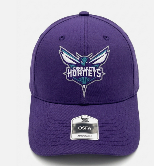Charlotte Hornets Fan Favorite NBA Cap Adjustable Purple OSFA ONE SIZE