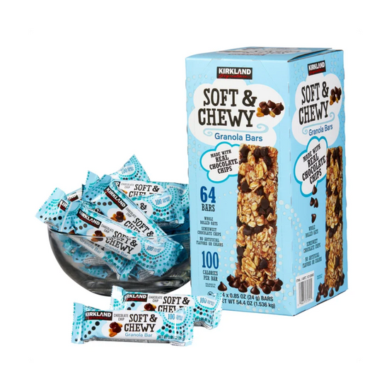 Kirkland Signature Soft & Chewy Granola Bars, 0.85 oz, 64-count