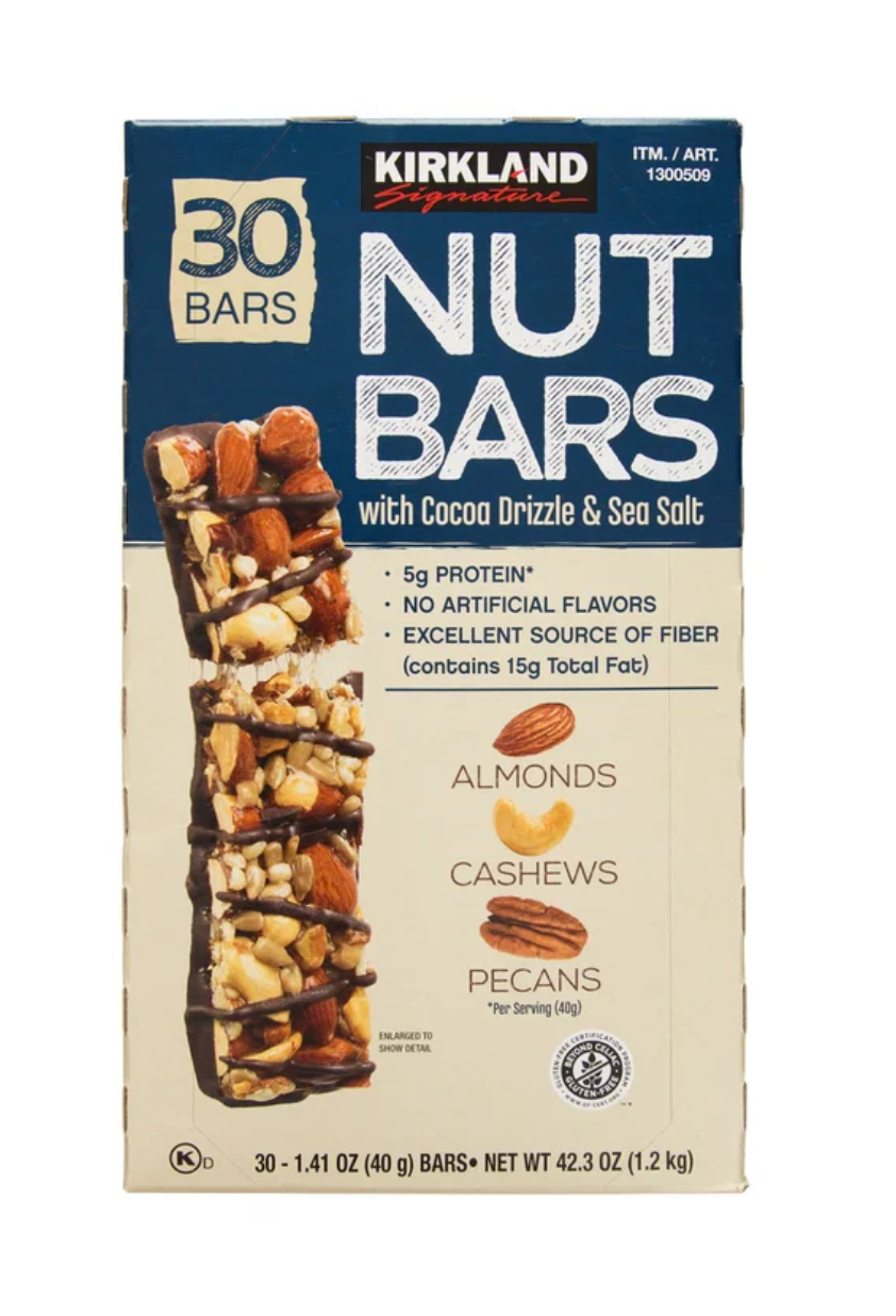 Kirkland Signature Nut Bars, 1.41 oz, 30-count