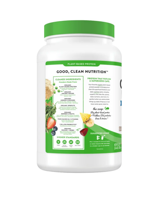 Orgain Organic Protein and Superfoods Plant Based Protein Powder, Creamy Chocolate Fudge, 2.64 lbs
