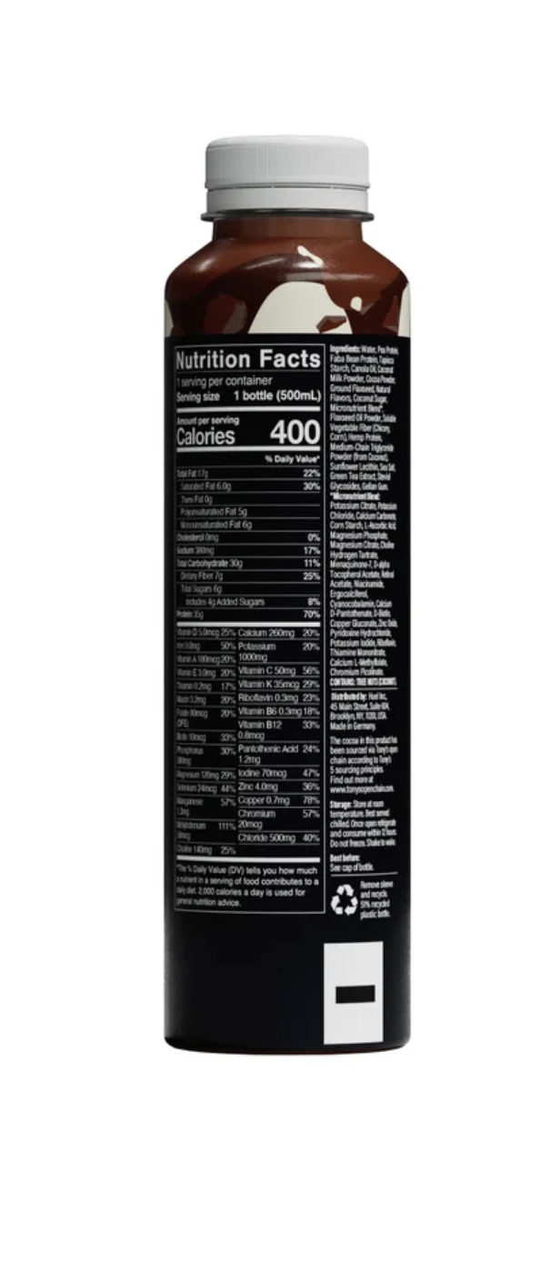 Huel Black Edition High-Protein Chocolate Meal Replacement Drink, 16.9 fl oz, 12-pack