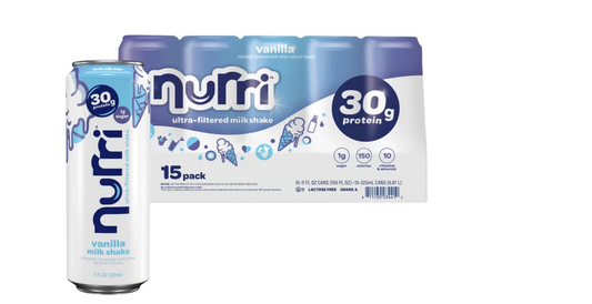 Nurri 30g Protein Shake, Vanilla, 11 fl oz, 15-pack