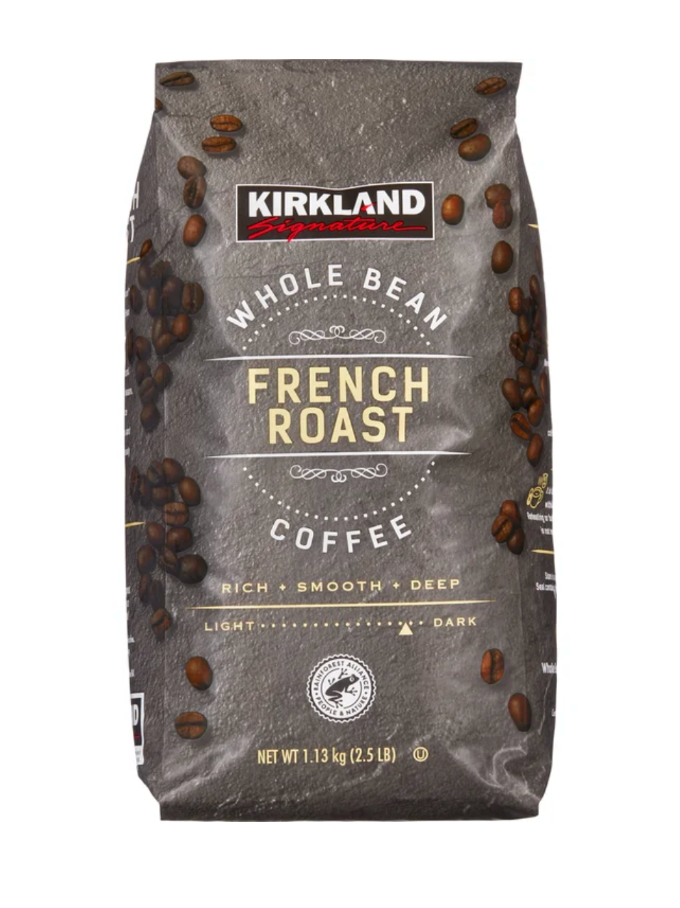 Kirkland Signature Whole Bean Coffee, French Roast, 2.5 lbs
