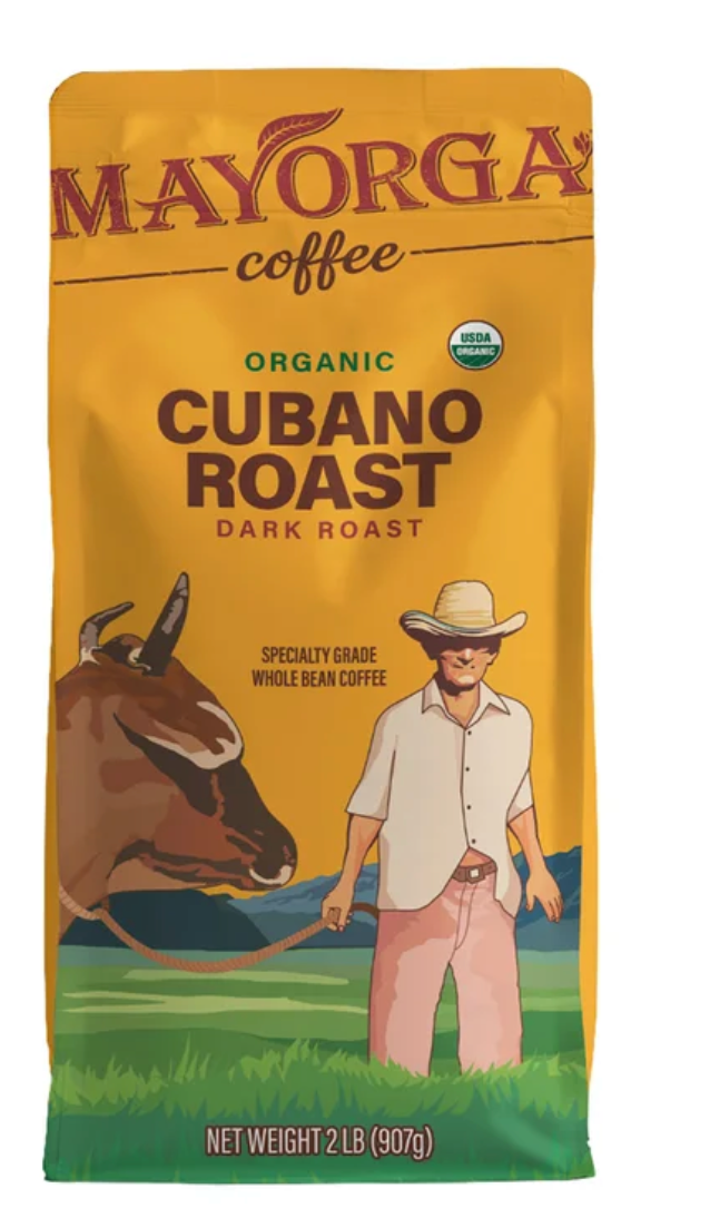 Mayorga Coffee Organic Cubano Roast Dark Roast Whole Bean Coffee (2 lbs)