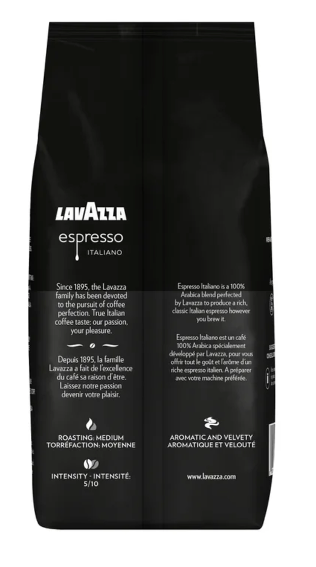 Lavazza Espresso Italiano 100% Arabica Medium Roast Whole Bean Coffee (2.2 lbs)