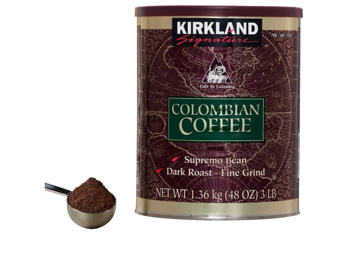 Kirkland Signature Colombian Coffee, Dark Roast, 3 lbs