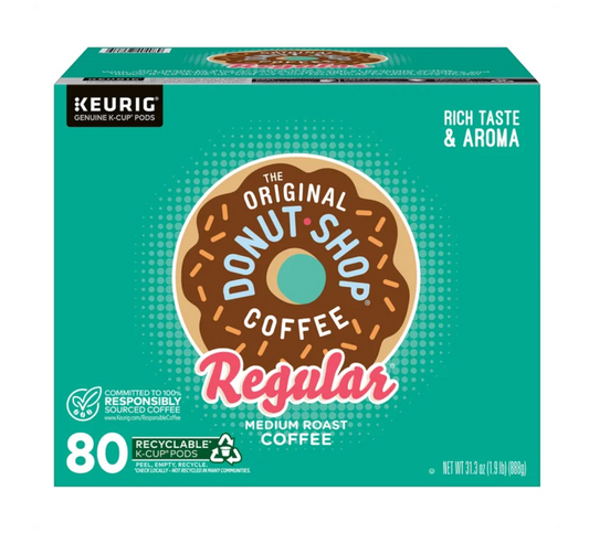 The Original Donut Shop Regular Medium Roast Coffee K-Cup Pods (80-Count)