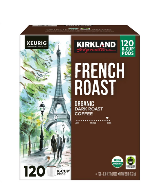 Kirkland Signature Organic French Roast Dark Roast Coffee K-Cup Pods (120-Count)