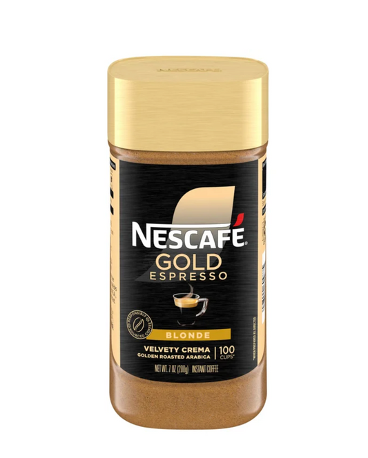 Nescafé Gold Espresso Blonde Instant Coffee, Velvety Crema - 7 oz (200g)