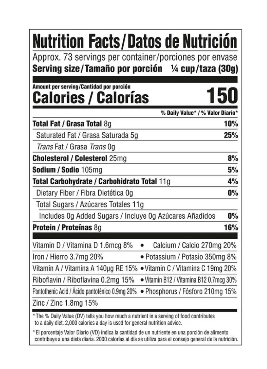 Nestlé NIDO Fortificada Dry Whole Milk Powder, Vitamin & Mineral Enriched - 4.85 lb (2.2 kg) Can