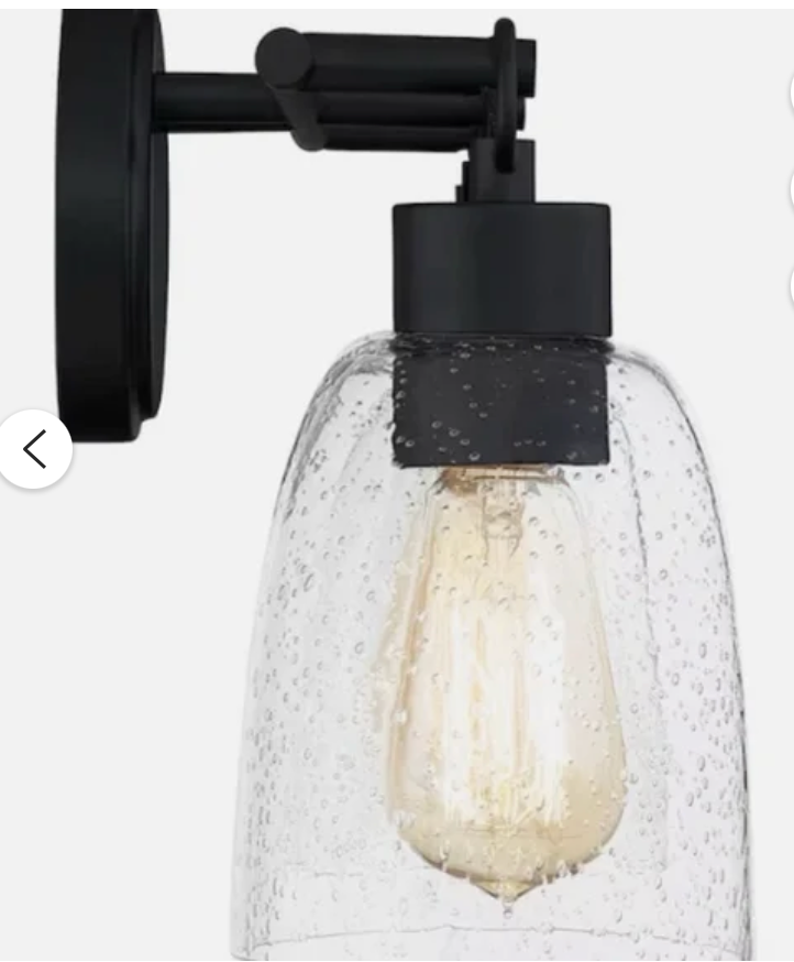 Quoizel Seaton 3-Light Modern Farmhouse Vanity Light (Matte Black)