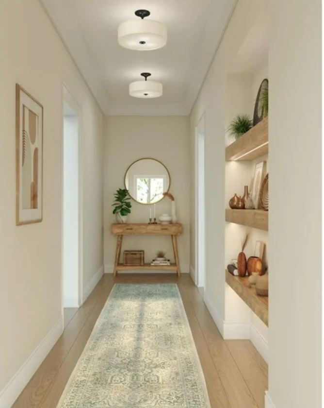 Progress Lighting Inspire Collection – 18" 3-Light Semi-Flush Mount Ceiling Light (Antique Bronze / Summer Linen)