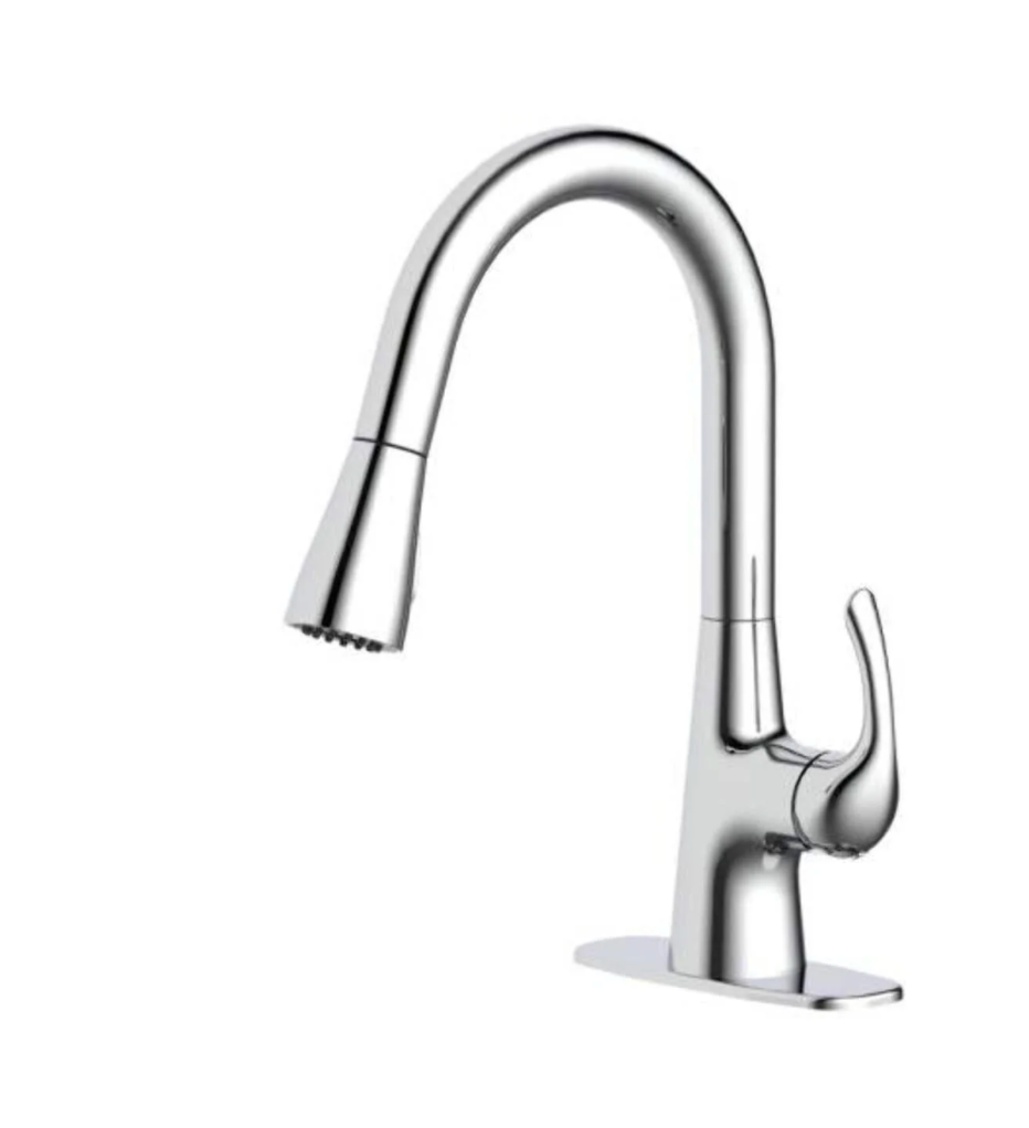Glacier Bay Single-Handle Pull-Down Laundry Faucet in Chrome with Dual Spray Modes