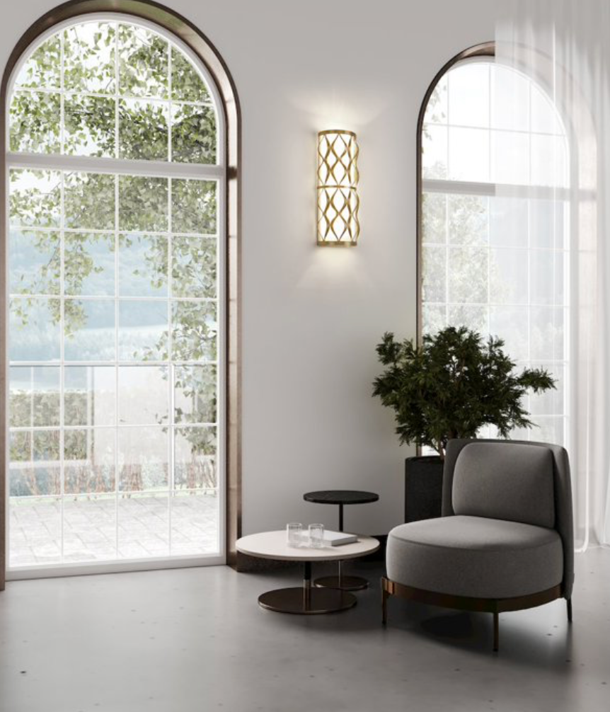 Z-Lite 22.5" 3-Light Modern Wall Sconce in Brass Finish (Model 1948-3S)