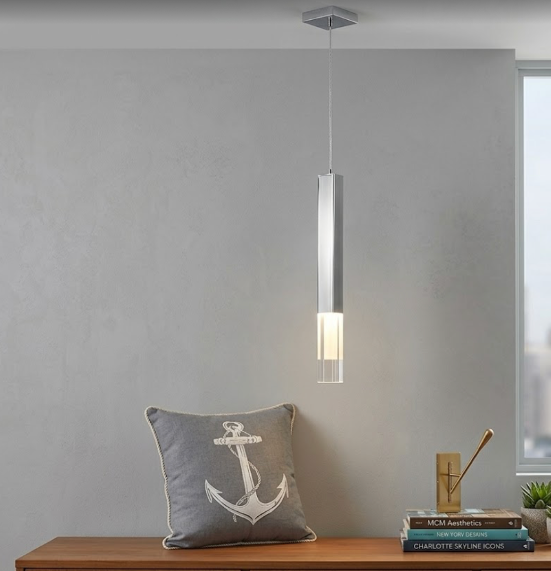 Kuzco Lighting Martelo 21.38" 6W LED Pendant in Chrome (Model PD53305-CH)