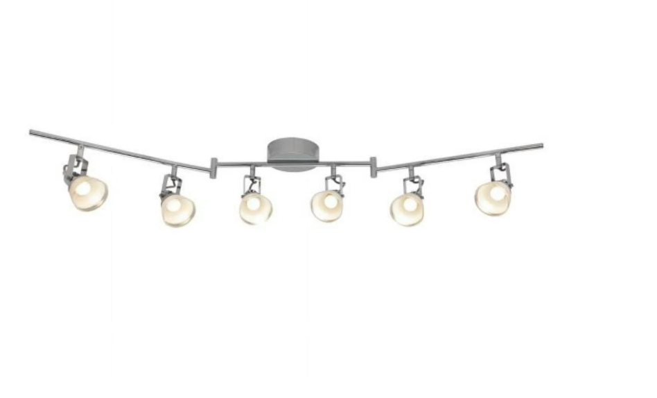 Hampton Bay 4 ft. 6-Light Chrome Integrated LED Track Lighting Kit