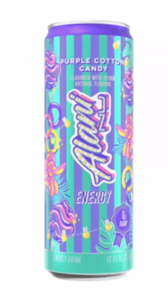 Alani Nu Energy Drink Variety Pack - Cotton Candy & Purple Cotton Candy (18 ct / 12 fl oz)
