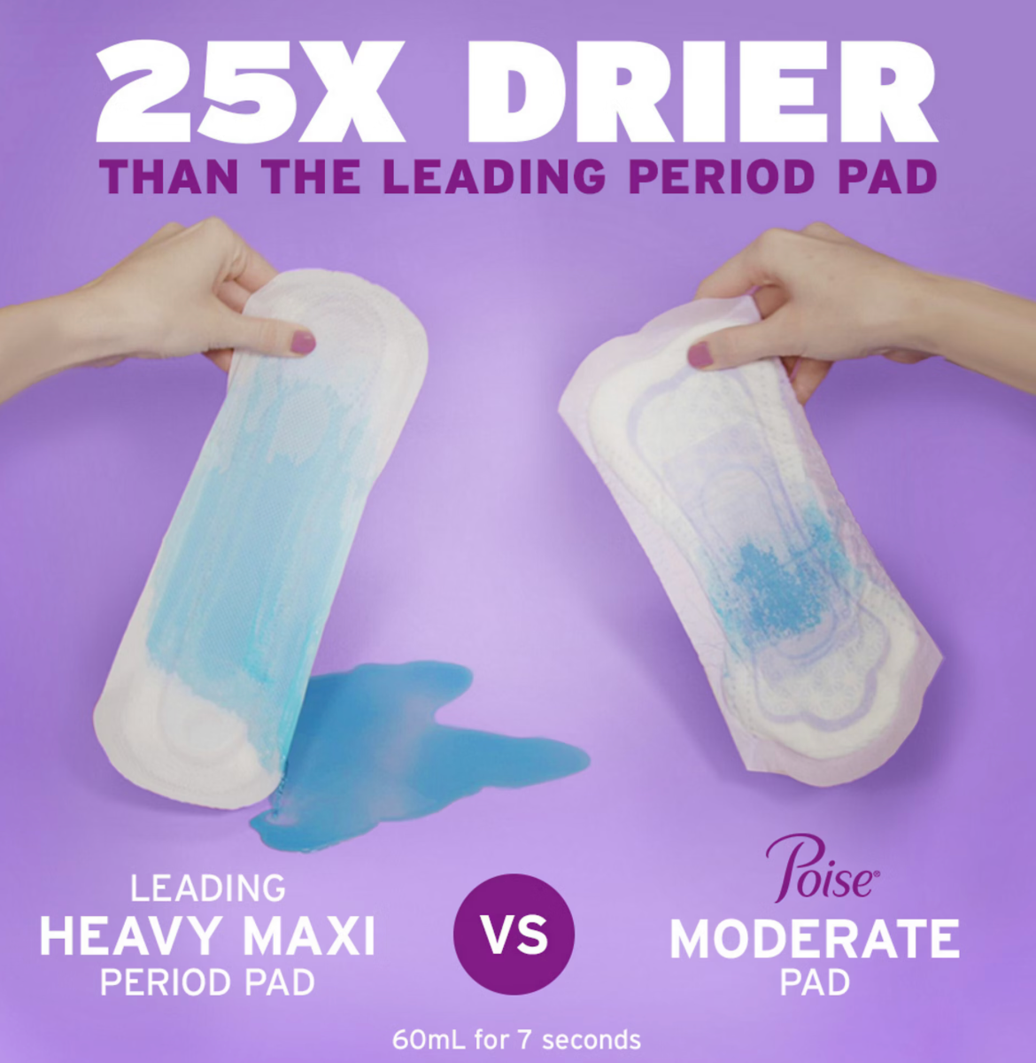 Poise Fresh Protection Incontinence Pads, 6 Ultimate Long, 120 Count