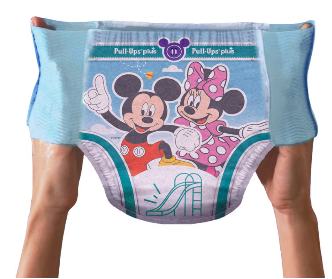 Huggies Pull Ups Plus Unisex Training Pants Day & Night Extra Absorbency Disney, Sizes 2T-6T