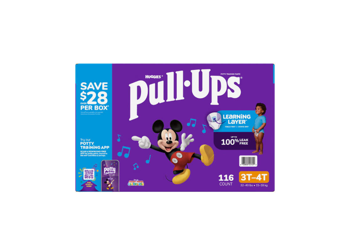 Huggies Pull-Ups Boys Potty Training Pants, Disney Mickey Mouse, Sizes 3T–6T