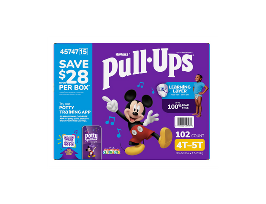 Huggies Pull-Ups Boys Potty Training Pants, Disney Mickey Mouse, Sizes 3T–6T