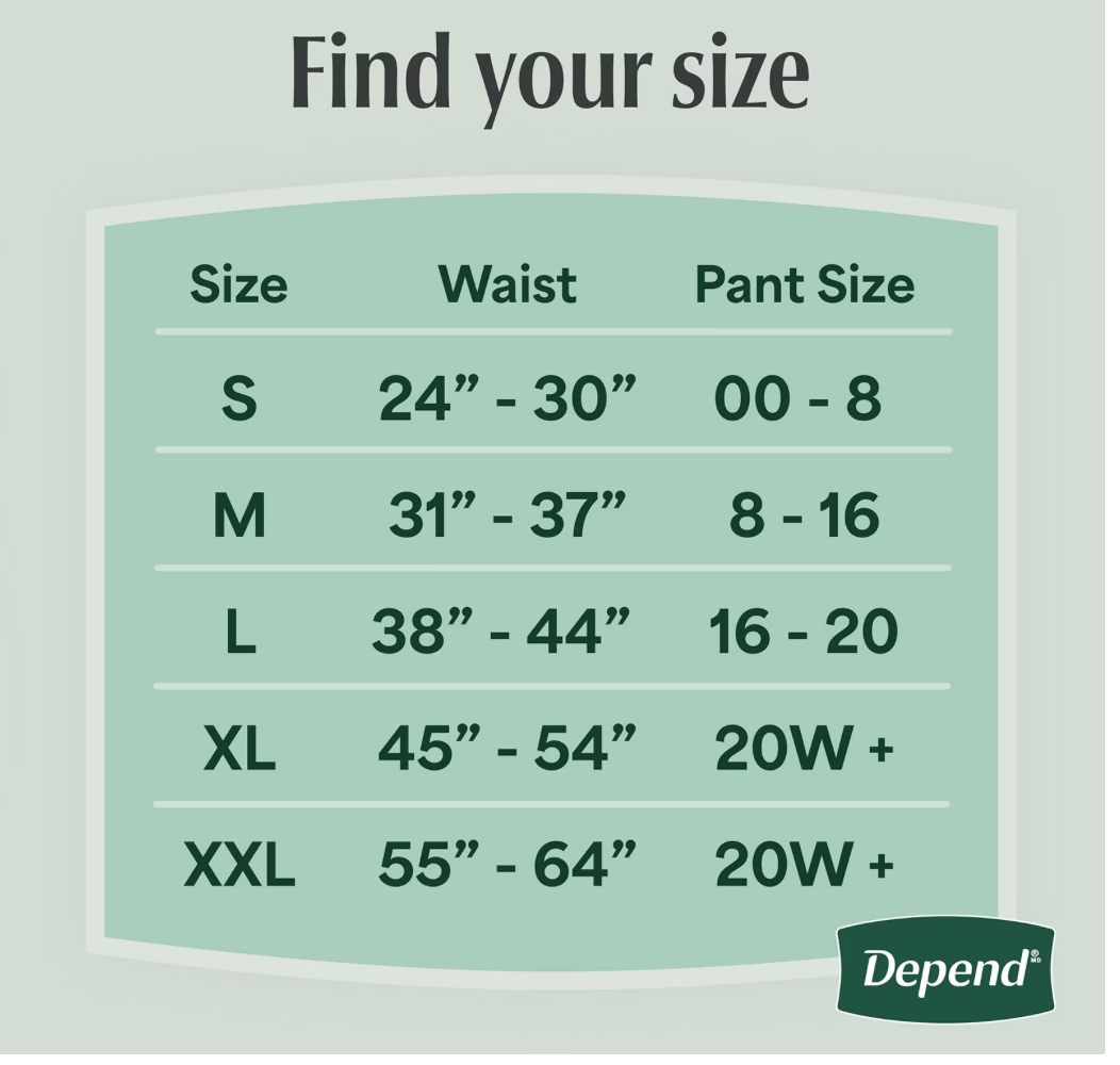 Depend Fresh Protection Women's Incontinence Underwear, Maximum Absorbency