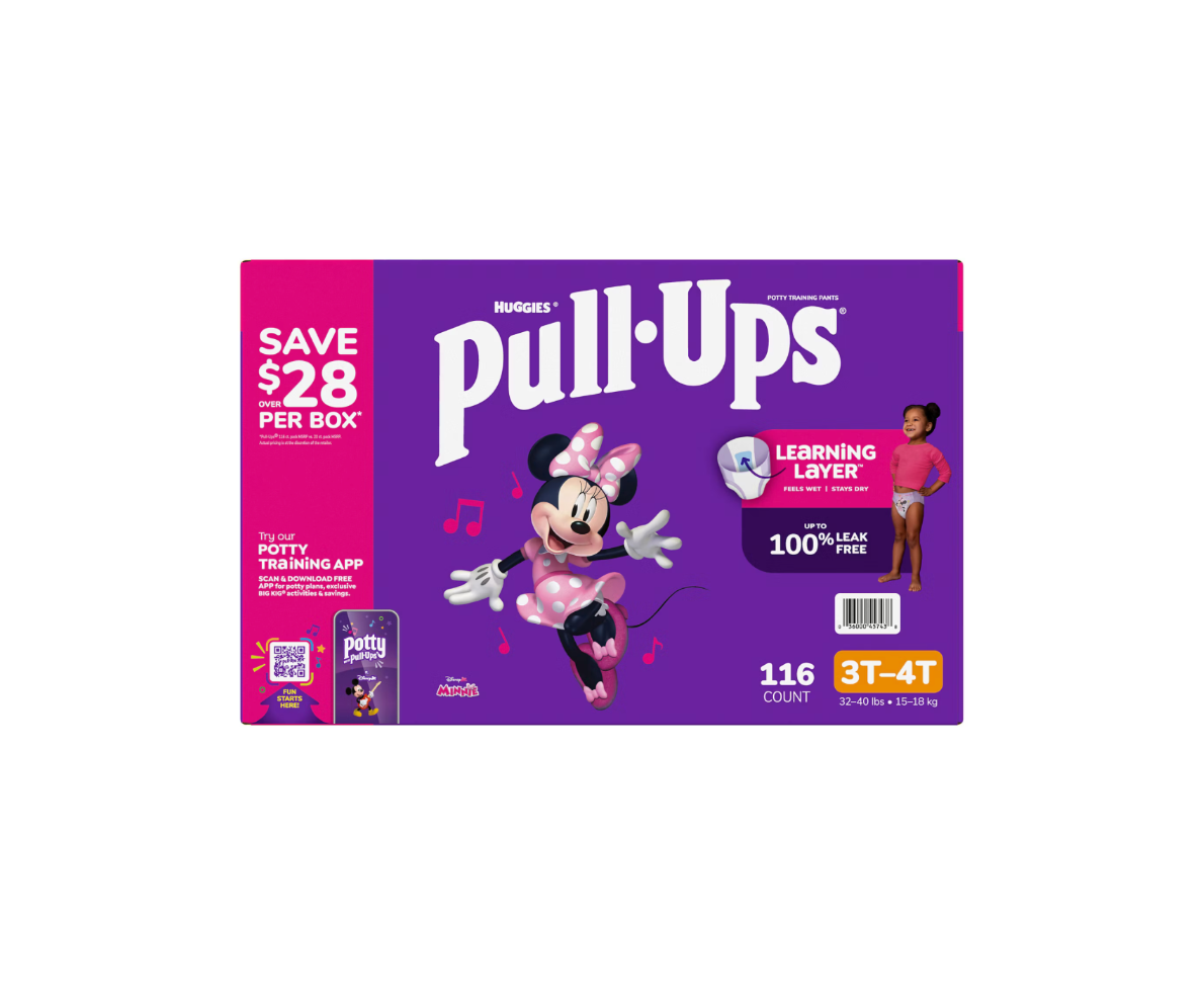Huggies Pull-Ups Girls Potty Training Pants, Disney Minnie Mouse, Sizes 3T–6T