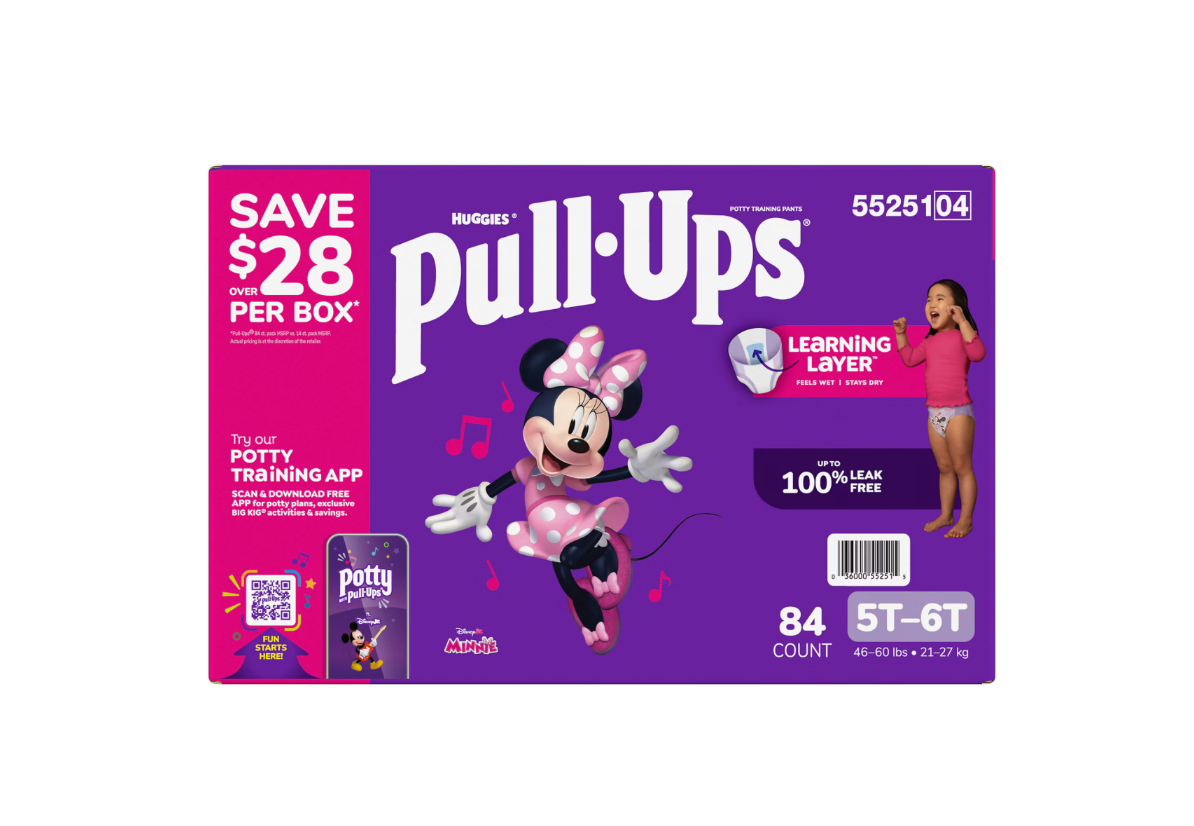 Huggies Pull-Ups Girls Potty Training Pants, Disney Minnie Mouse, Sizes 3T–6T