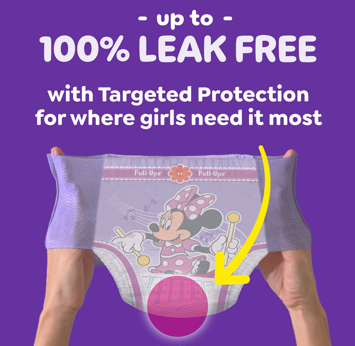 Huggies Pull-Ups Girls Potty Training Pants, Disney Minnie Mouse, Sizes 3T–6T