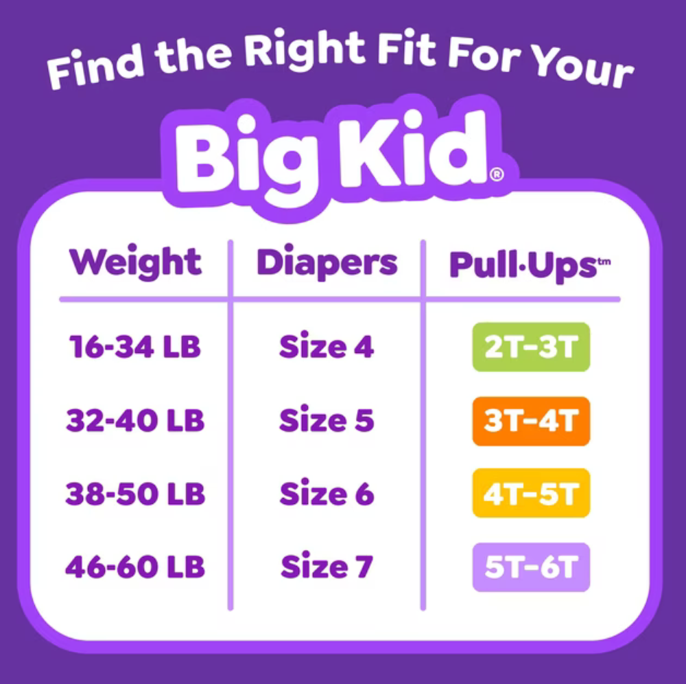 Huggies Pull-Ups Plus Girls Training Pants, Day & Night Extra Absorbency, Disney Minnie Mouse, Sizes 2T–6T