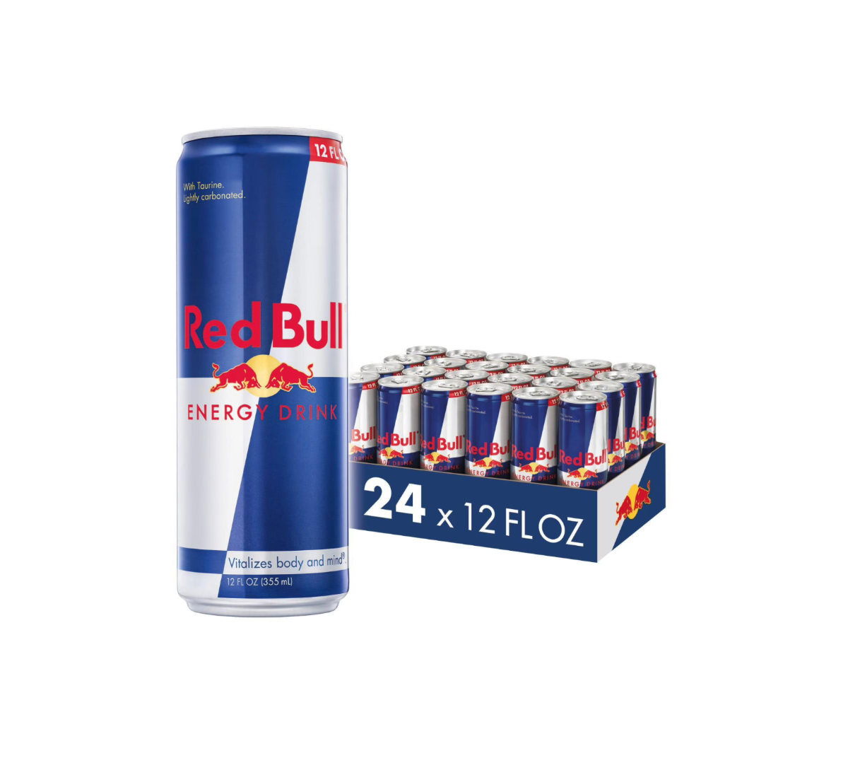 Red Bull Energy Drink, 12 fl oz Cans (24 Pack) - Original & Sugarfree