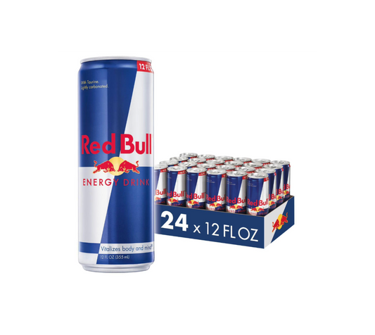 Red Bull Energy Drink, 12 fl oz Cans (24 Pack) - Original & Sugarfree