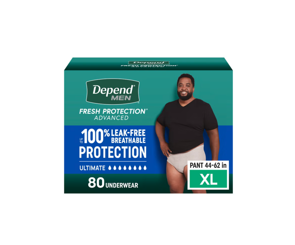 Depend Fresh Protection Advanced Men's Incontinence Underwear Ultimate Absorbency Disposable