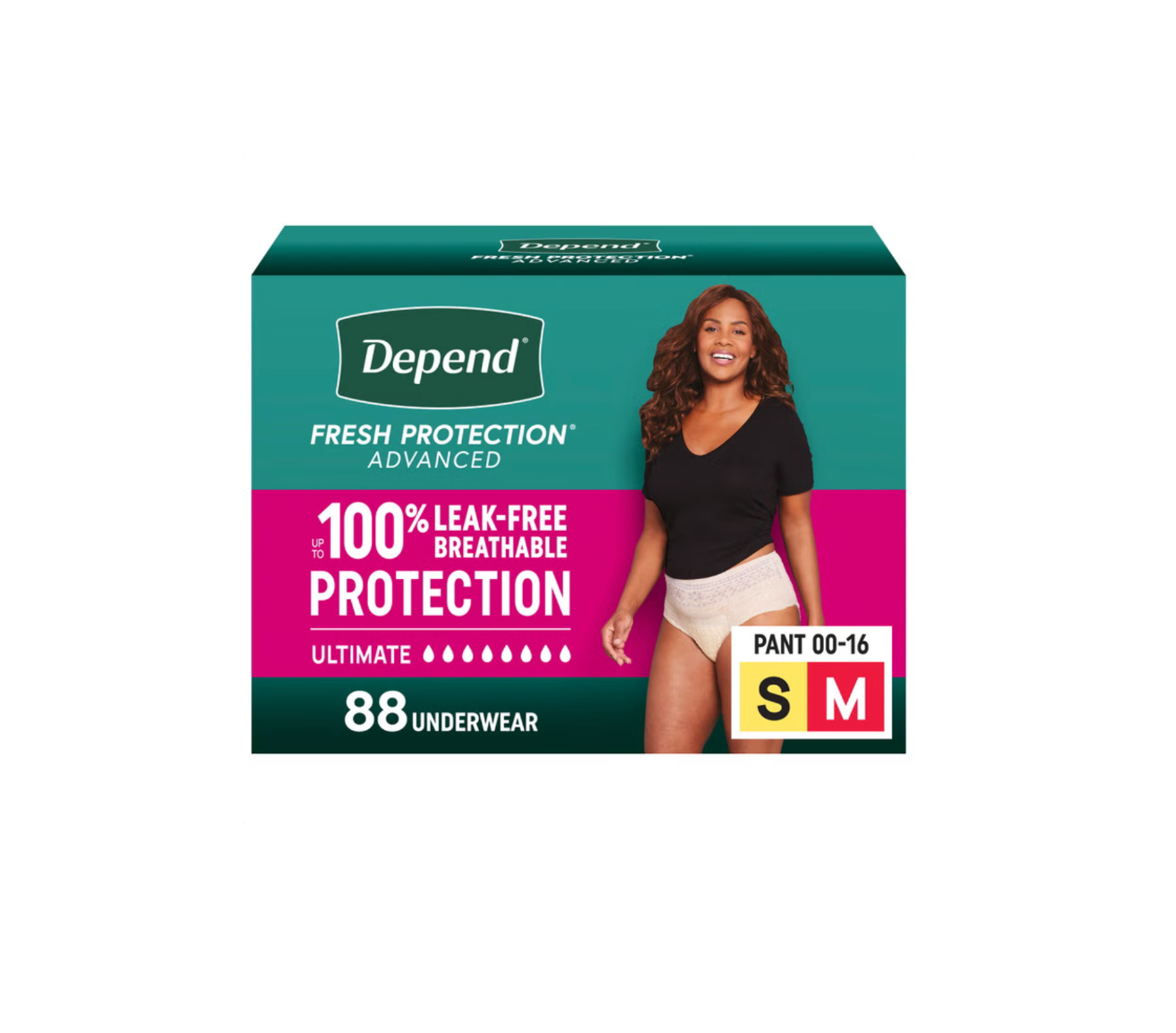 Depend Fresh Protection Advanced Women's Incontinence & Postpartum Underwear